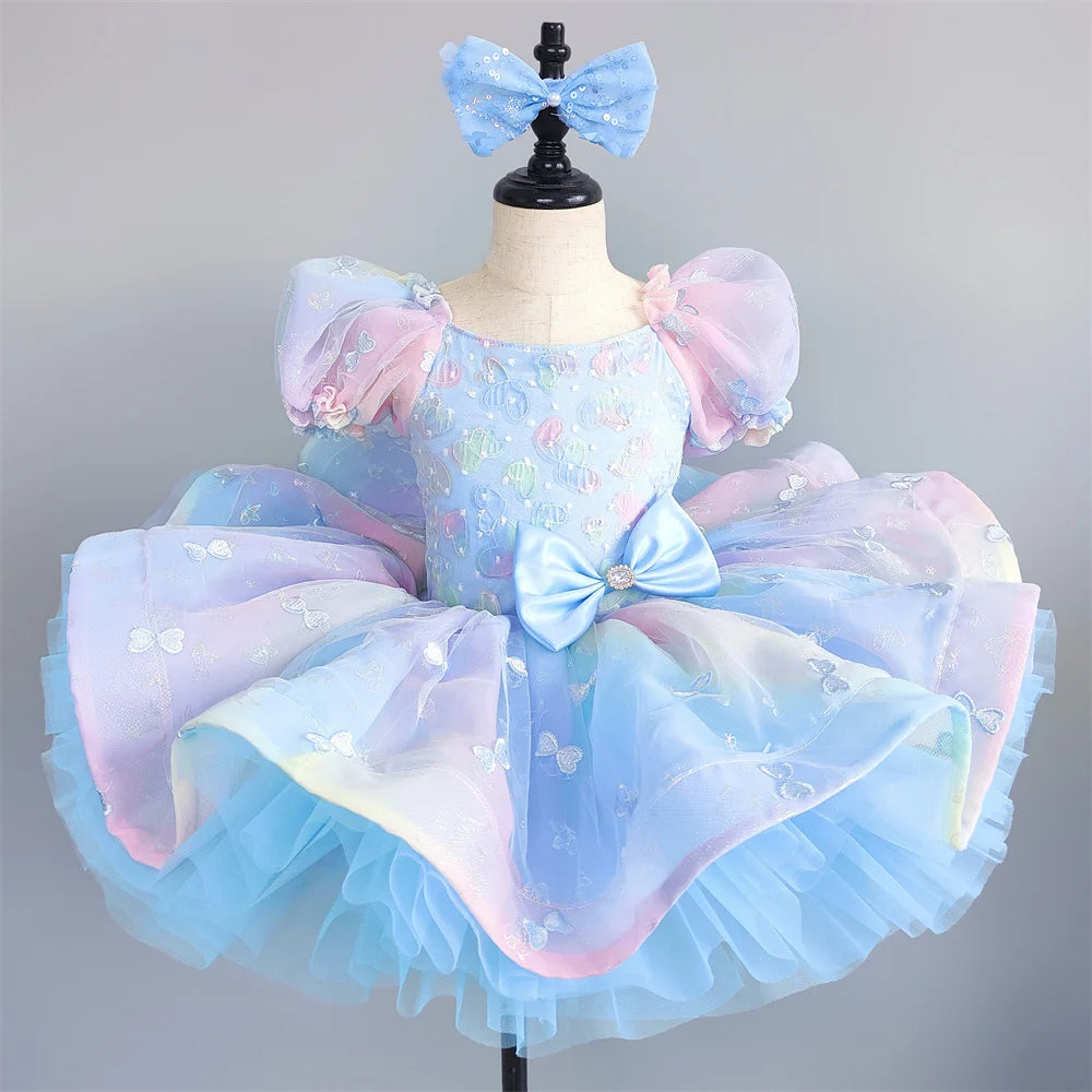 Summer Children Ballet Dress Baby Ballerine Dance Costumes Kids Dresses Tutu Girl Ballet Leotards Vestidos Party Girls Clothing