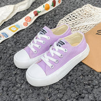 5058Fashionable Spring and Autumn Breathable Children's Canvas Shoes Soft Sole Boys and Girls' Shoes Versatile Children's Cloth