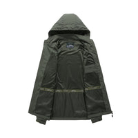 Men Outdoor Hiking Jackets Waterproof Hooded Windbreaker Coat Men 2023 Autumn New Casual Jacket Retro Sports Jackets Men