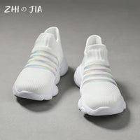 Children's Slip On Socks Shoes Mesh Casual Sports Shoes teenagers Lightweight and Comfortable Running Footwear 27-40