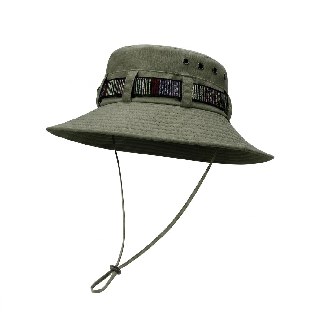 Four Seasons Bucket Hat Sun-Protection Hat for Outdoor Activities UPF50+ Wide Brim Adjustable Fishing Cap for Men and Women