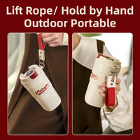 Stainless Steel Coffee Cup Outdoor Portable Thermo Coffee Cup Insulated Mugs Leak-Proof Thermos Bottle Tea Coffee Mug 500ML