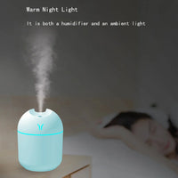 250ML USB Mini Air Humidifier Aroma Essential Oil Diffuser For Home Car Ultrasonic Mute Mist Maker Diffuser with LED Color Lamp
