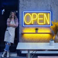 Open Neon Signs for Business LED Neon Open Signs Light Up Open Sign for Shop Store Florists Bar Salon Cafes Restaurant Pubs
