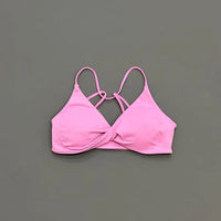 HISTELLO Vision Sports Bra Women Yoga Underwear Gym Running Exercise Backless Bra High Support Active Wear Fitness Workout Top