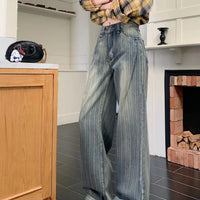 Casual Loose Jeans Wide Leg Flared Trousers High Waist Comfort Stretch Denim Pants for Women Fashion Trend  Women's jeans