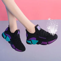 Tenis Feminino 2025 Women's Vulcanize Shoes Outdoor Breathable Air Mesh Fitness Fabric Sock Sneakers Female Chaussures Femme