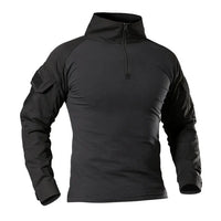 Outdoor Tactical Hiking T-Shirts Men Combat Military Army CP Camouflage Long Sleeve Hunting Climbing Shirt Cotton Sport Clothes