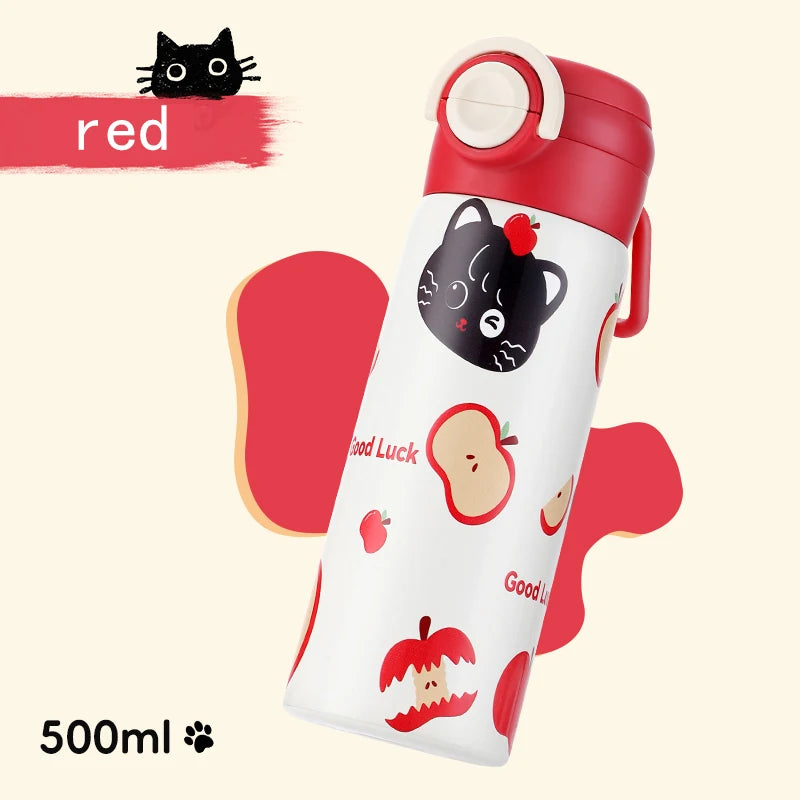 316 Stainless Steel Cartoon Insulated Cup For Children Going To School Portable Cup For Insulation And Cooling Water Cup