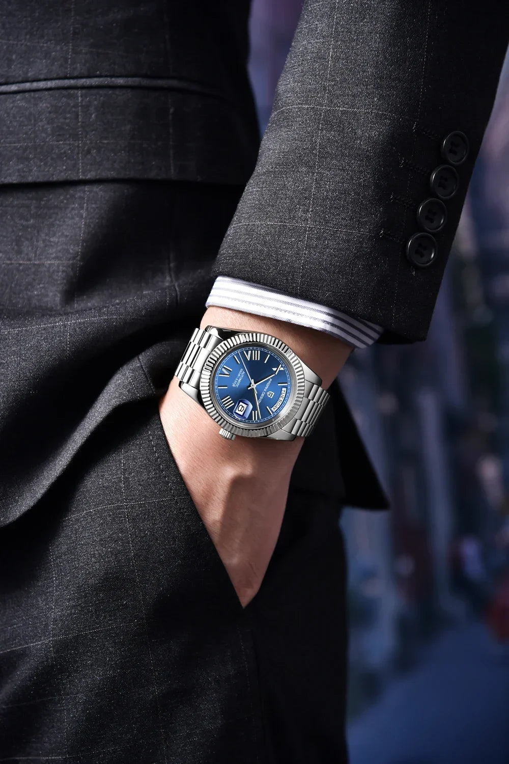 2025 New PAGANI DESIGN Luxury Men Mechanical Watches Rose Gold Automatic Watch For Men AR Sapphire Mirror Sports Clock Man Gifts