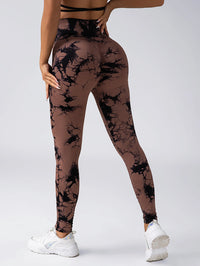 Tie Dye Gym Yoga Pants Fitness Workout Sportswear Clothing For Women High Waist Scrunch Butt Liftting Sports Leggings