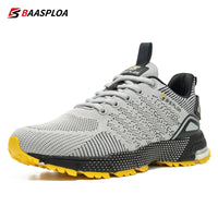 Baasploa Men Professional Running Shoes Breathable Training Shoes Lightweight Sneakers Non-Slip Track Tennis Walking Sport Shoe