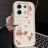 Shockproof Golden Butterfly Case For Xiaomi Redmi Note 13 12 Pro 5G 11 10 14 4G Poco F6 X6 X5 Pro 11T 13T 14T Pro Funda Luxury