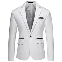 8 Colors ! Men&#39;s Suit Business Casual No Iron Single Row Single Button Blazer