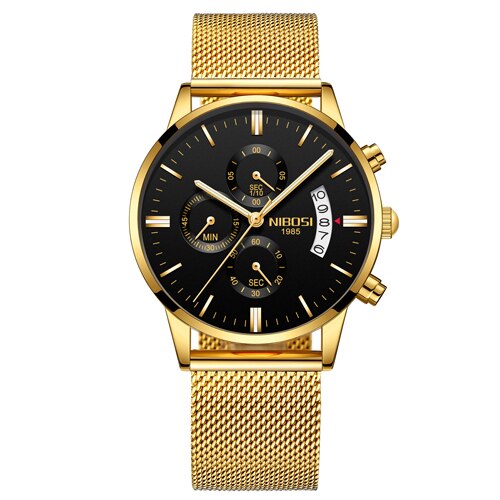 NIBOSI Man Watch 2023 Relogio Masculino Mens Watches Top Luxury Brand Sport Military Quartz Watch Men Wristwatch Male Clock Saat