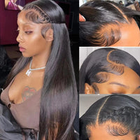 260% High Density Straight HD Transparent Human Hair Wigs 13x6 13x4 Lace Front Wig Brazilian 40 46Inch Lace Front Human Hair Wig