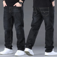 Jeans for Men Big Size 28-50 Denim Fabric Large Size Pants for Fat People 45-150kg Jeans Hombre Wide Leg Jeans Pantalon Homme