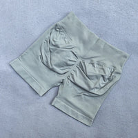 Sports Shorts Women Low Ribbed Waistband Yoga Shorts Seamless Workout Gym Scrunch Shorts Booty High Stretch Running Shorts