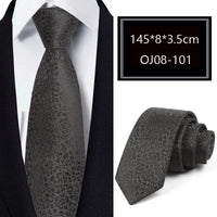 Luxury 56 Colors New Men's Tie Classic Floral Stripe Plaid 8cm Jacquard Neck Tie Necktie For Men Business Wedding Party