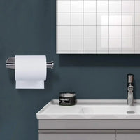 Self Adhesive Toilet Roll Paper Holder Wall Mount Bathroom Organizer Storage Stand No Punching Stainless Steel Towel Holder