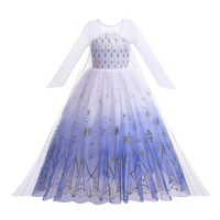 Elsa Anna Kid Princess Girls Dress Rapunzal  Kids Cosplay Halloween Vestidos Children Costume Birthday Party Dress