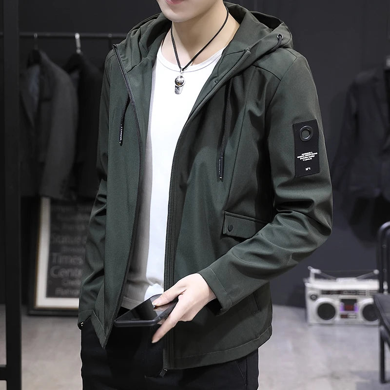Outdoor Camping Sports Men's Jackets Waterproof Military Hooded Jacket Windbreaker Coat Clothing  Overcoat  Soft and Fashionable