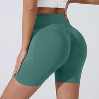 Peach Hip Lifting Sports Shorts Women High Waist Belly Slimming Running Training Quick-drying Trousers Tight Three-point Shorts