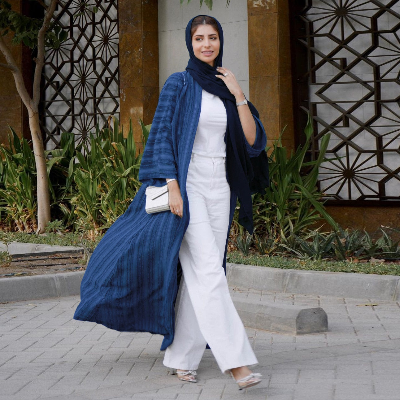 Dubai Muslim Dress Women Kaftan Kimono Jubah Long Robe Abaya Hijab Dresses Elegant Islamic Clothing Turkey Arabic Dress Abayas