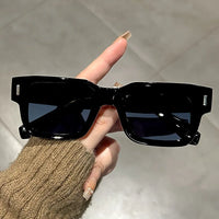 Luxurious Rectangle Sunglasses Women Men Fashion Brand Designer Casual Sun Glasses Female Male Plastic Outdoor Eyewear