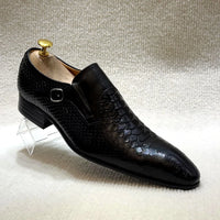 Men's Luxury Italian Leather Oxford Shoes Plaid Print Lace-Up Formal Black/Brown Office Wedding Fashionable New Arrival