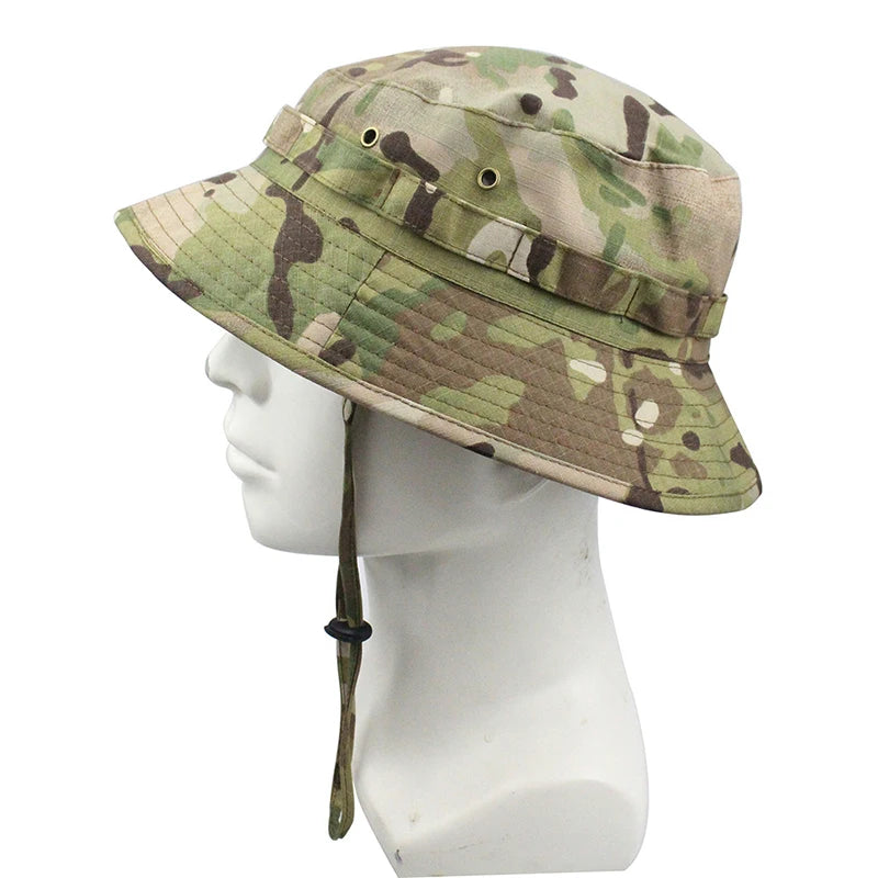 Sun Hats for Men Women Bucket Hat Boonie Hat Foldable Sunshine Protection Hiking Beach Fishing Summer Safari with Windproof Cord