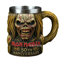 Iron Maiden Band Peripheral Model Cup Iron Maiden Band 50th Anniversary 3D Mug Peripheral Gift Model Ornaments
