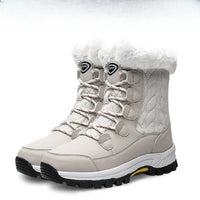 Winter Snow Boots, Outdoor Waterproof and Anti-slip, Thick and Warm, High-top Cotton Shoes, Women's Mid-calf Boots