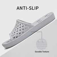 CRACOMIN Summer New Shower Shoes For Women Quick Dry Pool Sandals With Drain Holes Bathroom Slides Lightweight EVA Home Slippers
