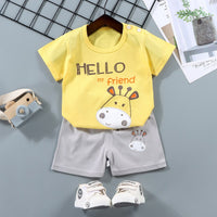 Children's Sets mother Kids Clothes Boys Girl T-shirt Shorts 2PCS Summer Cotton Short sleeve Baby Children Clothing Toddler Suit