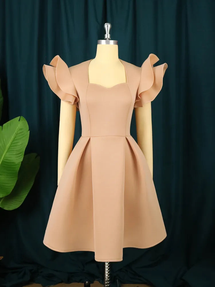 Short Flowy Club Dresses AOMEI Women Short Party Dresses Sweetheart Flying Sleeve Cute Girls A Line Short Flowy Club Dresses AOMEI Women Short Party Dresses Sweetheart Flying Sleeve Cute Girls A Line