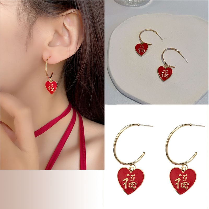 Earrings Retro Temperament Europe and America 2023 New High-quality Purple Earrings Female Exquisite Niche Fashion Stud Earrings