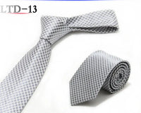 Luxury 7CM Mens Ties Striped Dot Necktie Formal Classic Business Neck Ties Jacquard Woven Necktie For Men Groom Wedding Party