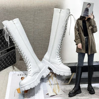 High Boots for Women 2025 New Women's Boots Fashion Womens Casual Shoes Wear-resistant Non-slip Women Platform Shoes Botas Mujer