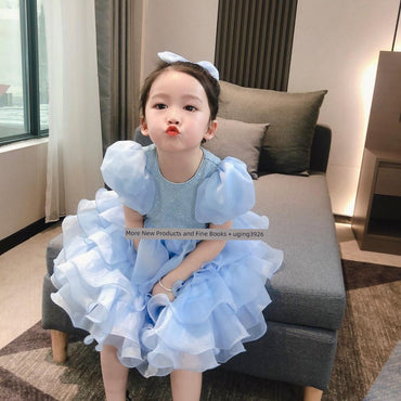 New Sweet Western Style Baby Girl Princess Formal Dress
