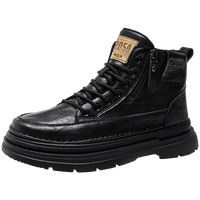 Men's high top boots new casual fashion comfort casual boots wear-resistant height increasing versatile high top workwear boots