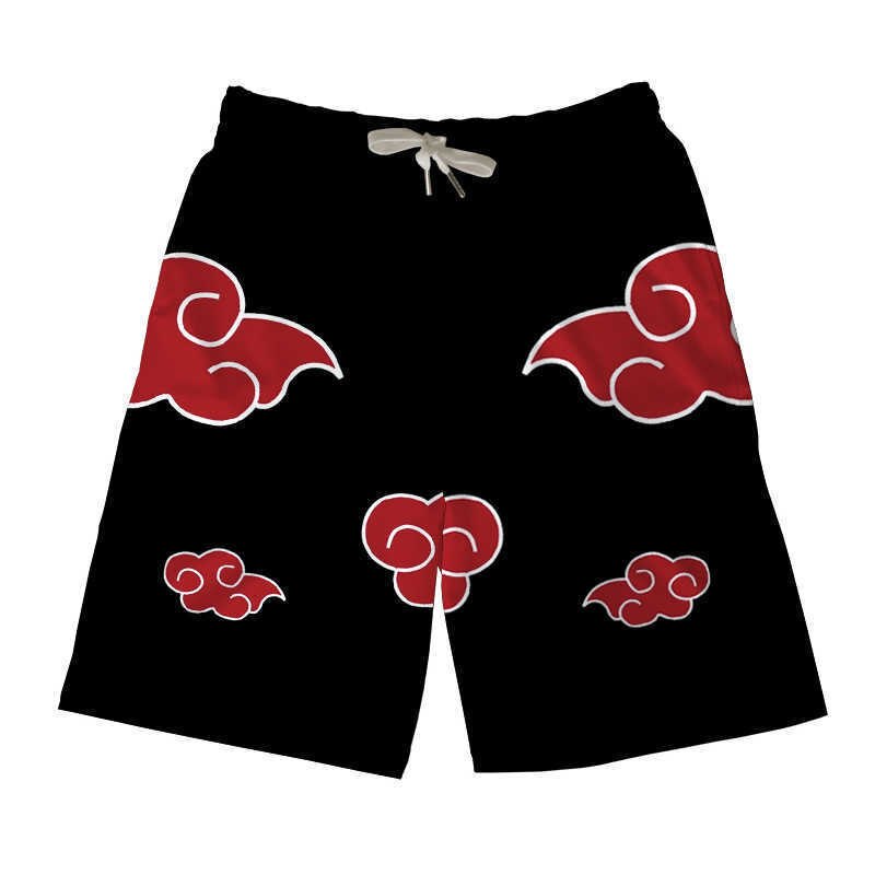 Anime Tokyo Avenger Red Cloud Cosplay Men's Summer Fashion Shorts Cartoon Sandy Beach Party