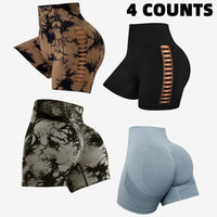 High Waist Lift Hip Elastic Women Leggings Casual Outdoors Running And Cycling Pants Yoga Workout Partial Tie-dye Sports Legging