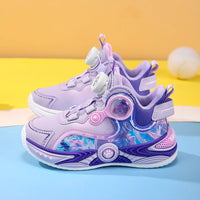 Childrens Basketball Shoes Fashion Girls Training Non Slip Sole Cushioned Sneakers Snug Soft Running Shoes for Kid