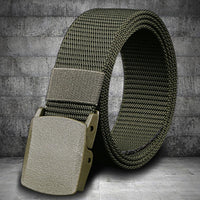 125cm Men Military Nylon Belt Adjustable Exquisite Buckle Men Lightweight All Match Waist Belt