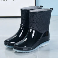 Botas Mujer Women's Boots Outdoor Women Rain Boots New Four Seasons Non-slip Wear-resistant Ladies Waterproof Shoes