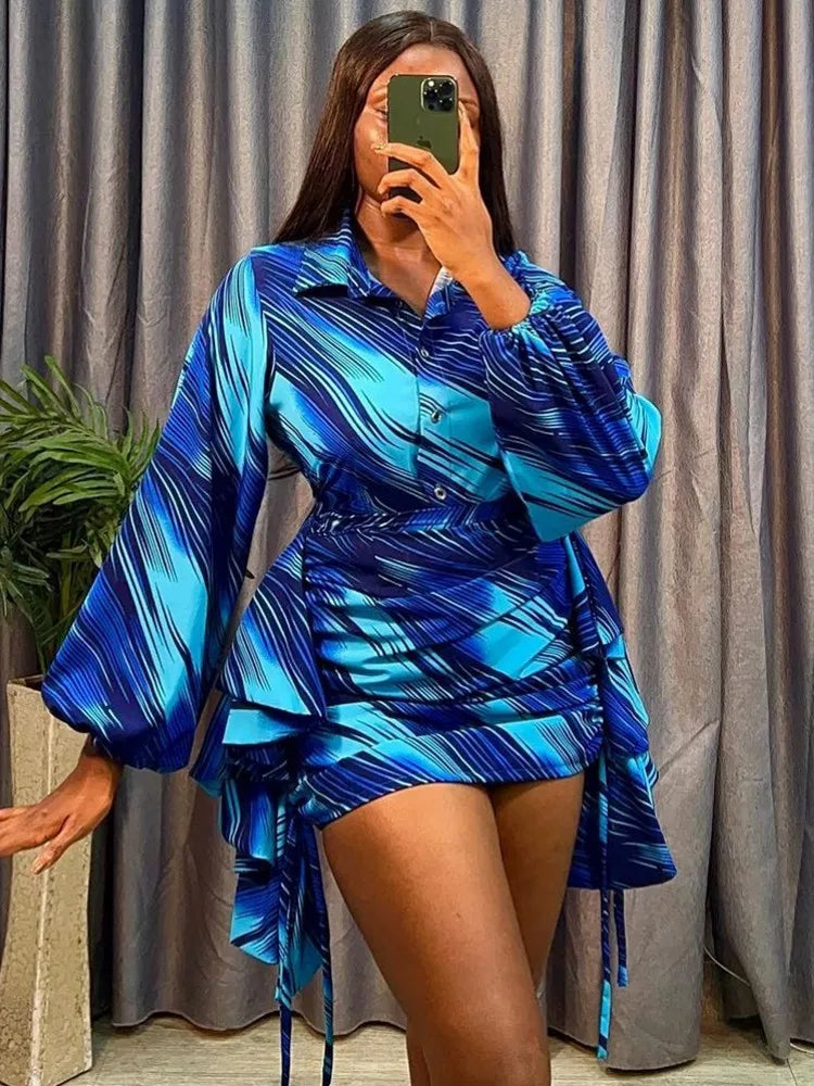 Piece Blouse And Skirt Sets African Dresses For Women Nigeria