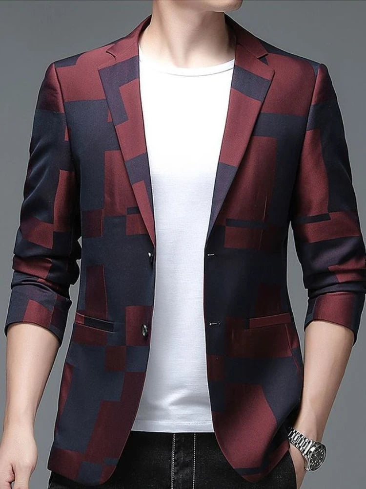 Jacket for Men Plus Big Size Oversize Black Man Suits and Blazers Fashion 2025 Menswear Elegant Clothing Coats High Quality New