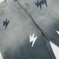 Spring Summer New Fashion Casual Hip Hop Softened Denim Straight Leg Pants High Street Men Women Loose Comfortable Jeans