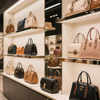 High-End Ladies Hand Bag Made Of Fine Leather Featuring Famous Designer Inspired Style